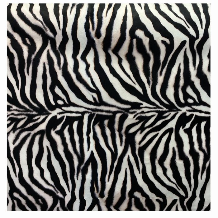 VELVET SCATTER UPHOLSTERY ALL OVER 140CM-ZEBRA SKIN - Image 1
