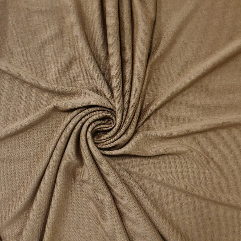 W222D205FCAMEL.jpg COMPACT KNIT CUT SEW - CAMEL - Image 1