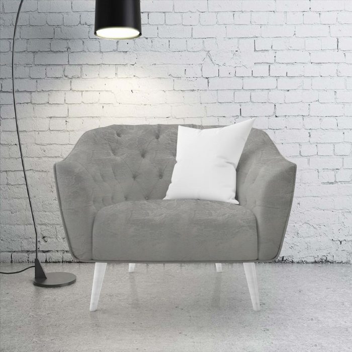 280CM 100% POLYESTER UPHOLSTERY/CURTAINING FABRIC-TAUPE - Image 2