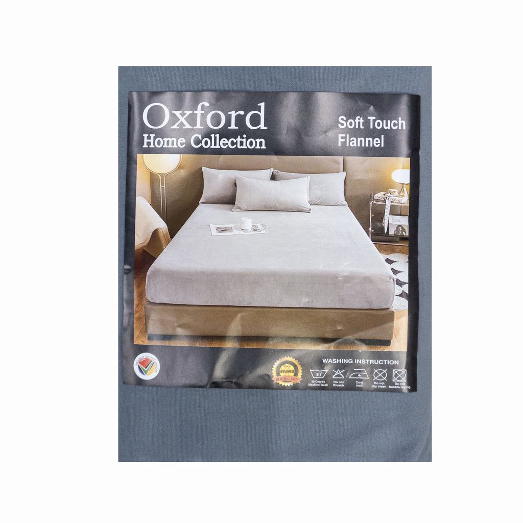 WPMQ5FGR231.jpg WINTER FITTED FLANNEL QUEEN 3PC SET - GREY - Image 1