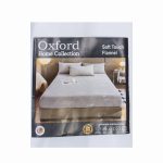 WINTER FITTED FLANNEL QUEEN 3PC SET - WHITE