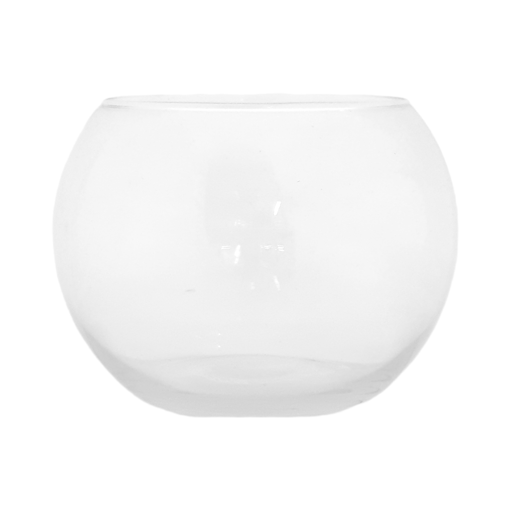 XGL2355.jpg GLASS VASE ROUND - Image 1