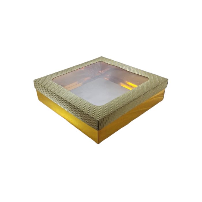 BISCUIT BOX 20X20X5CM SQUARE - Image 1