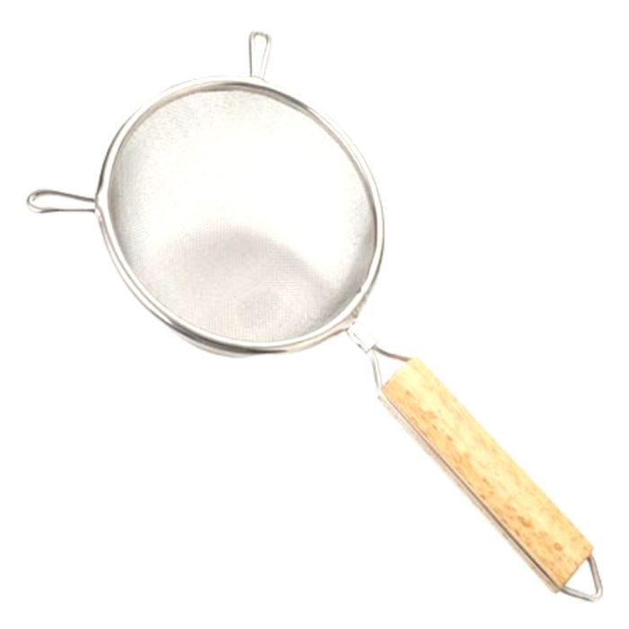 STRAINER W/WOODEN HANDLE 24CM - Image 1