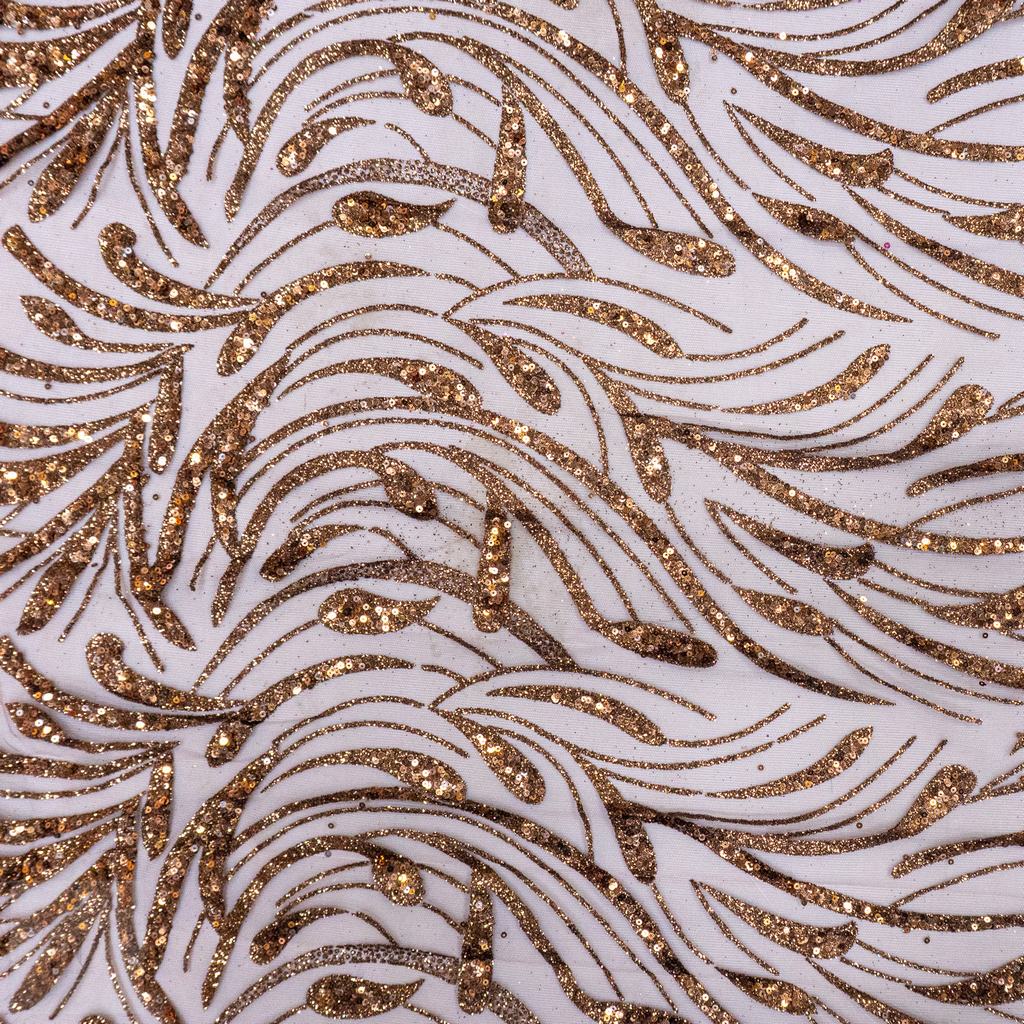 1008912D115FBRONZE231.jpg CAVIAR TULLE 150CM - Image 1