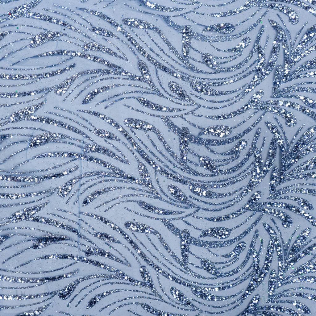 1008912D115FDENIM231.jpg CAVIAR TULLE 150CM - Image 1