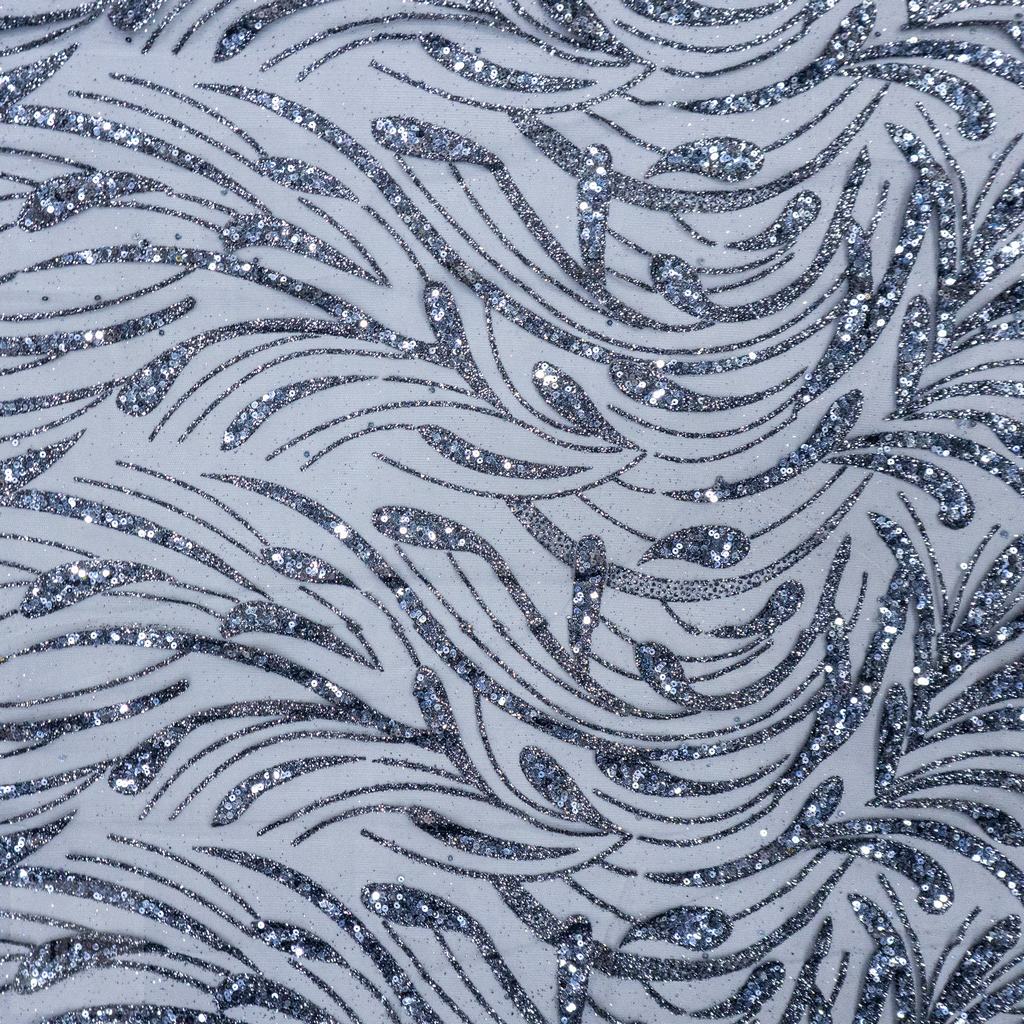 1008912D115FGREY231.jpg CAVIAR TULLE 150CM - Image 1