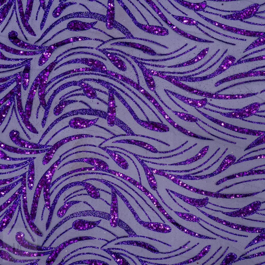 1008912D115FPURPLE231.jpg CAVIAR TULLE 150CM - Image 1