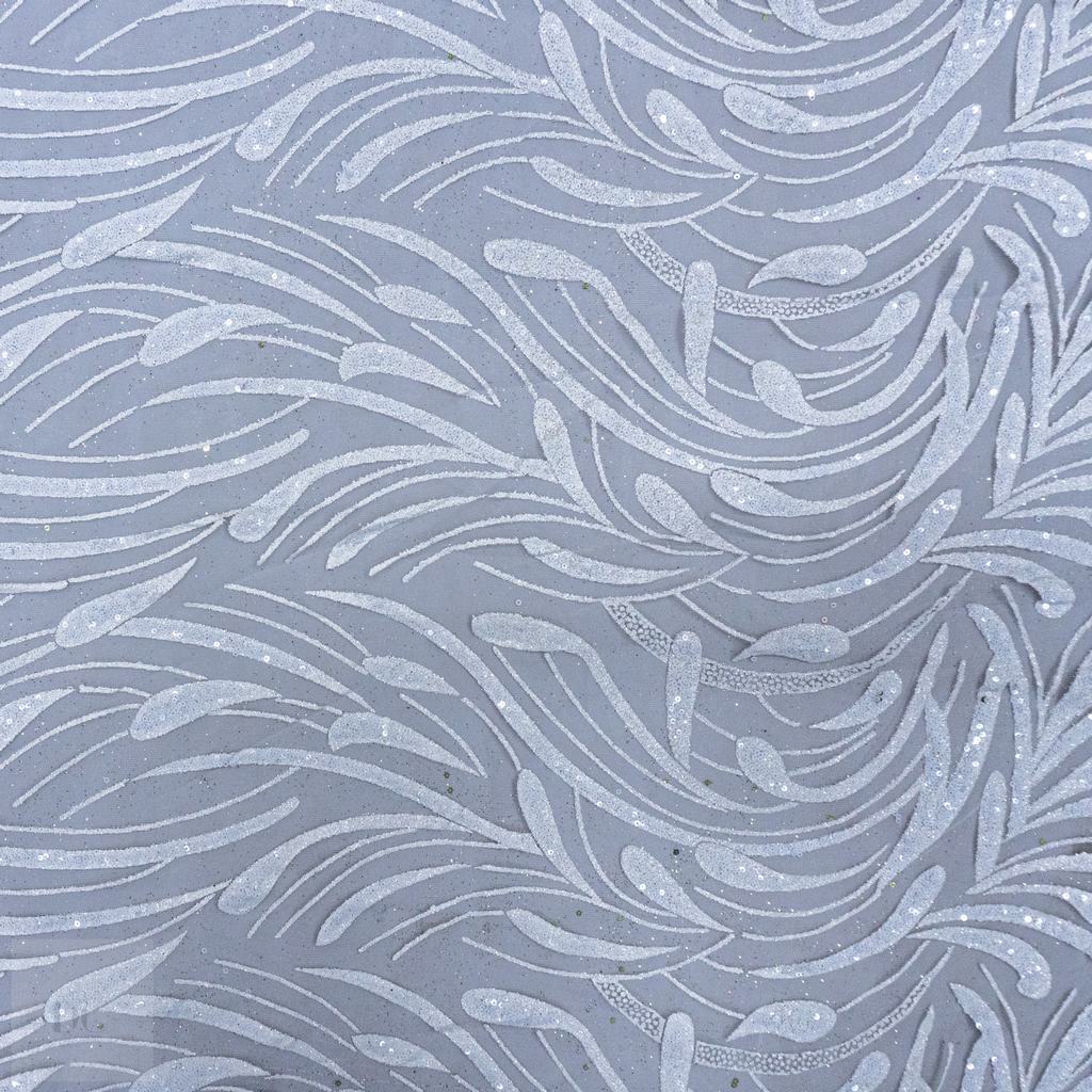 1008912D115FWHITE231.jpg CAVIAR TULLE 150CM - Image 1