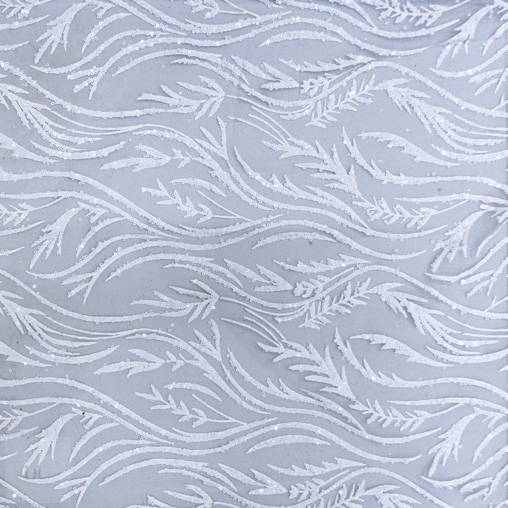 1008912D145FWHITE231.jpg CAVIAR TULLE 150CM - Image 1