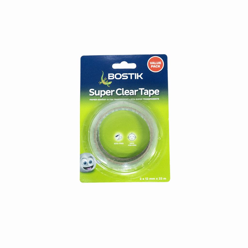 12D1080231.jpg BOSTIK S/CLEAR TAPE 2 X 12MM X 33M - Image 1