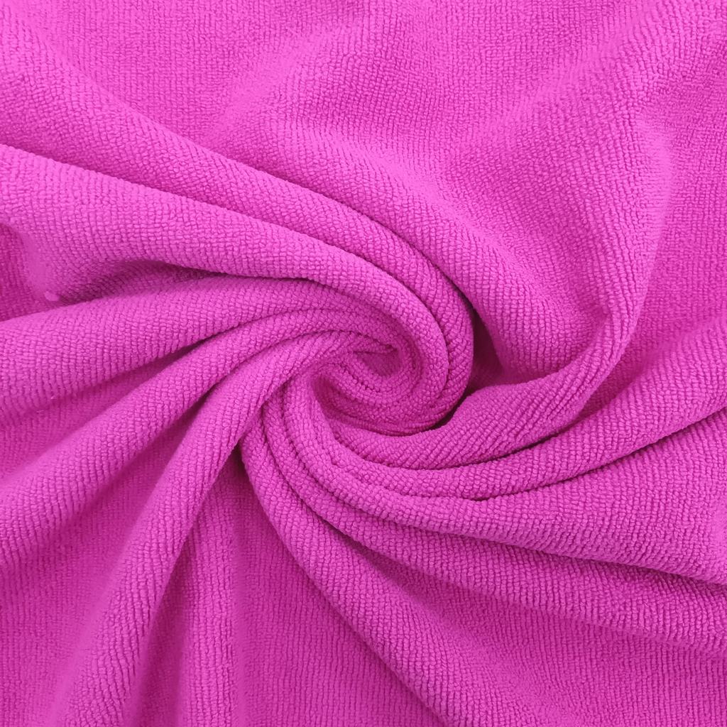 2055FCERISE-1.jpg D/SIDE POLYESTER TOWELLING (150CM)(CERISE) - Image 1
