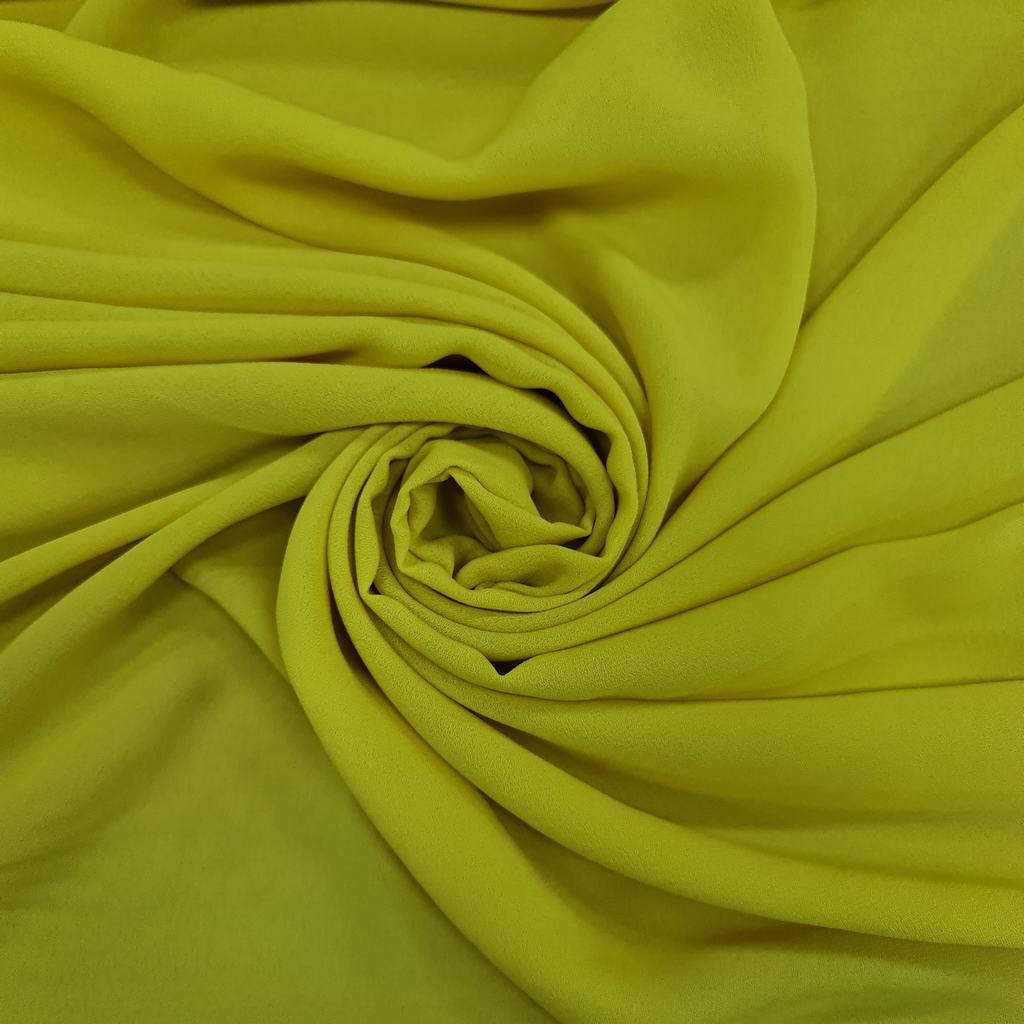 20825FLIME20YELLOW-2.jpg MILK GEORGETTE PLAIN (150CM)(YELLOW) - Image 1