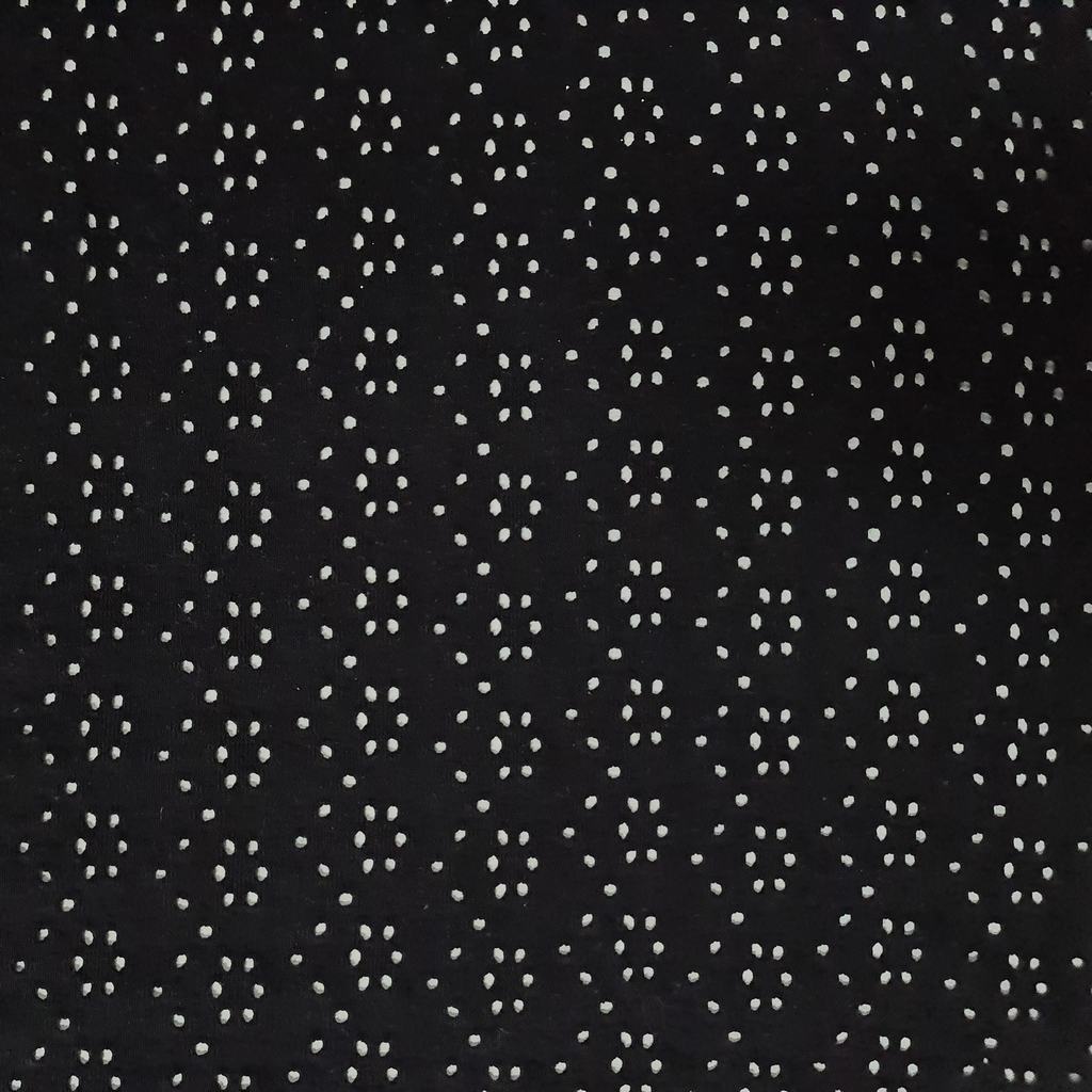 33105FBLACK.jpg CVC EMBROIDERY KNIT-BLACK - Image 1