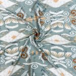 PRINTED CAPRI LINEN LOOK 24 TRIBAL SAGE - Image 2