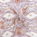 PRINTED CAPRI LINEN LOOK 24 TRIBAL TAUPE - Image 2