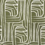 PRINTED CAPRI LINEN LOOK 19 GREEN
