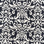 PRINTED CAPRI LINEN LOOK 25 BLACK&WHITE