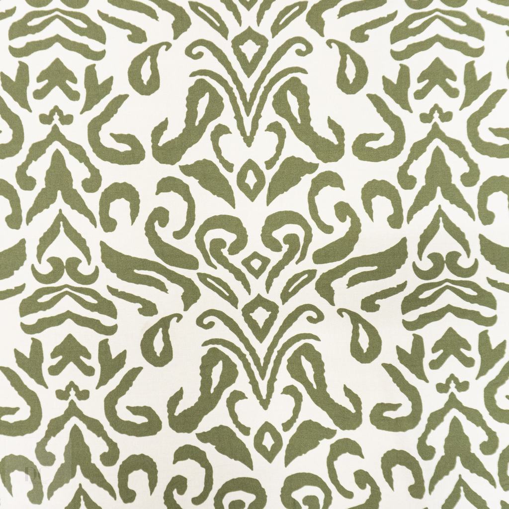 33232D25F28231.jpg PRINTED CAPRI LINEN LOOK 25 OLIVE - Image 1
