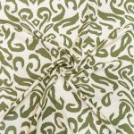 PRINTED CAPRI LINEN LOOK 25 OLIVE - Image 2