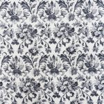 PRINTED CAPRI LINEN LOOK 15 BLACK