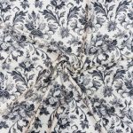 PRINTED CAPRI LINEN LOOK 15 BLACK - Image 2