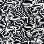 PRINTED CAPRI LINEN LOOK 20 BLACK