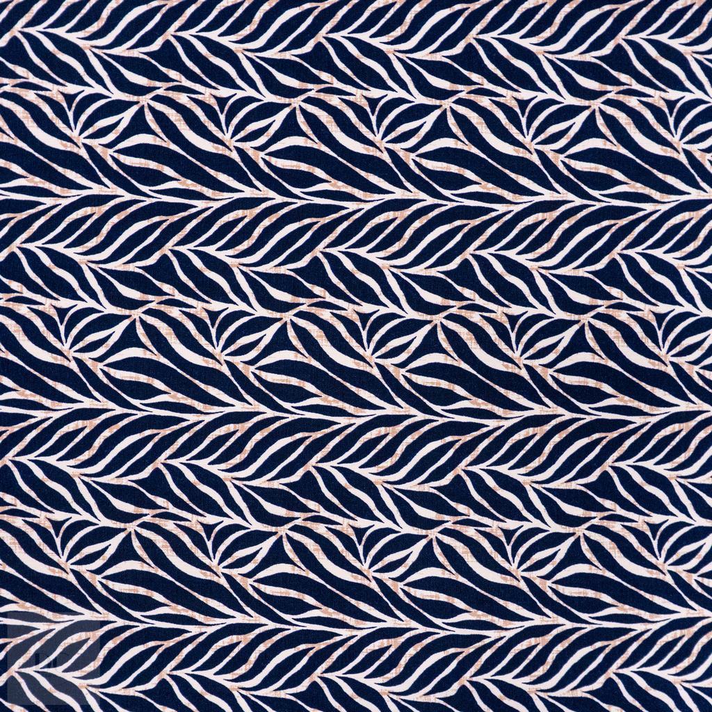 33232D25F34231-1.jpg PRINTED CAPRI LINEN LOOK 33 NAVY - Image 1