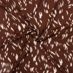 PRINTED CAPRI LINEN LOOK 34 BROWN - Image 2