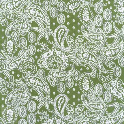 PRINTED CAPRI LINEN LOOK 36 GREEN