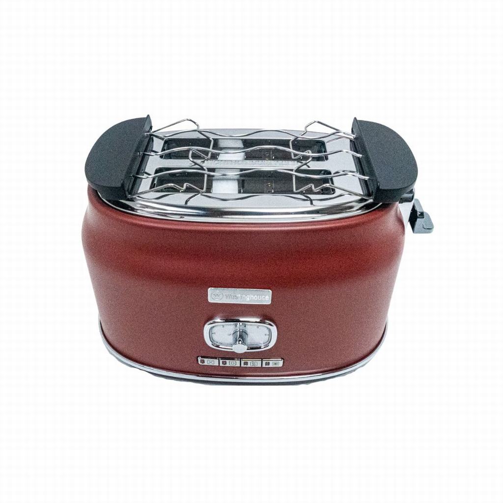 B857RD231-1.jpg 2 SLICE TOASTER RED - Image 1