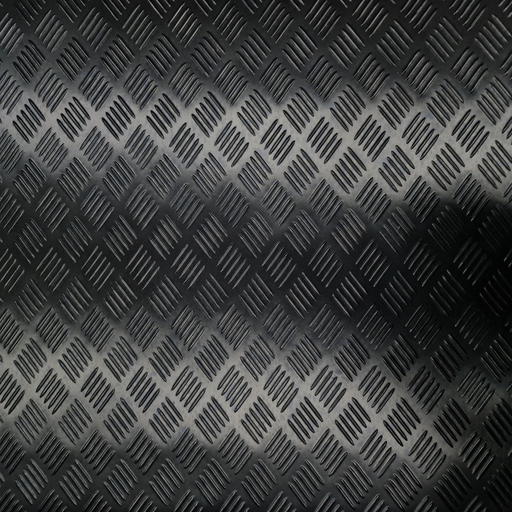 BCR5FCHECKED-3.jpg 3MM RUBBER MAT BLACK - CHECKED - Image 1