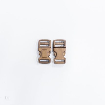 PLASTIC FASTNERS SIDE RELEASE 20MM BROWN