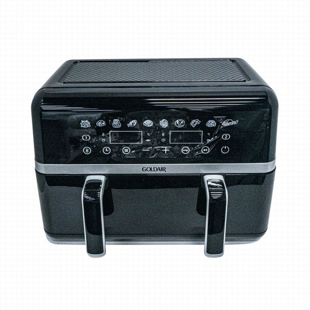 GAF2D2100231.jpg GOLDAIR 10L DUAL POT A/FRYER - Image 1