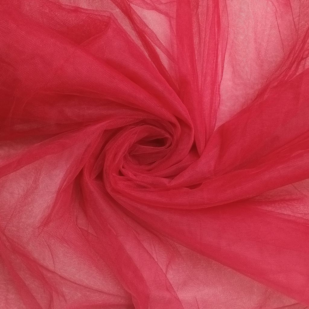 HAYAL5FRED231-1.jpg 300CM QLTY TURKISH POLYESTER HAYAL TULLE - RED - Image 1