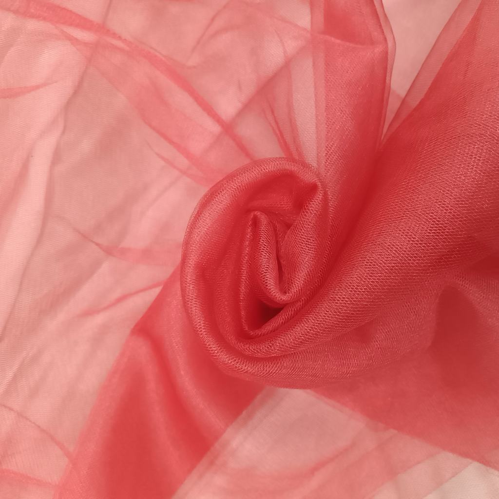 KRISTAL5FSCARLET-1.jpg 300CM QLTY TURKISH POLYESTER TULLE - SCARLET - Image 1