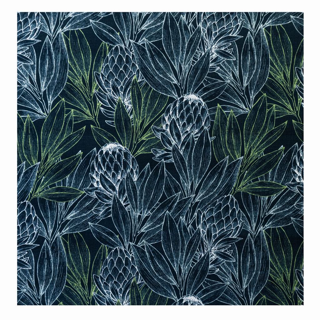 LC2DSG5F5.jpg 140CM SECRECT GARDEN LINEN PROTEA FOREST TEAL - Image 1