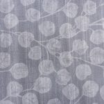 140CM VELVET UPHOLSTERY-LEAF GREY 05