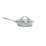 16CM S/STEEL FRY PAN WITH LID - Image 2