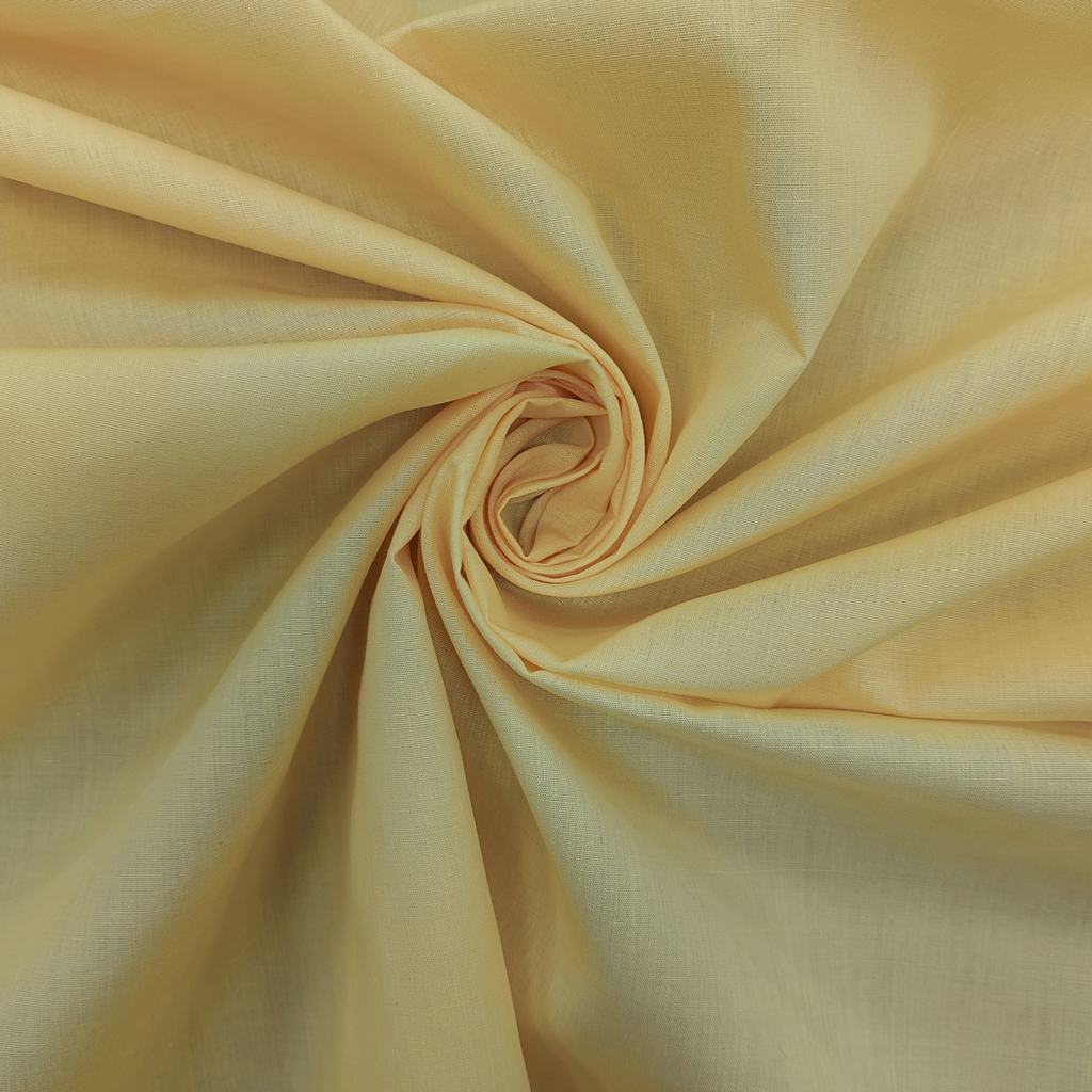 PPC5FYELLOW231-2.jpg 115CM PLAIN POLY COTTON - YELLOW - Image 1
