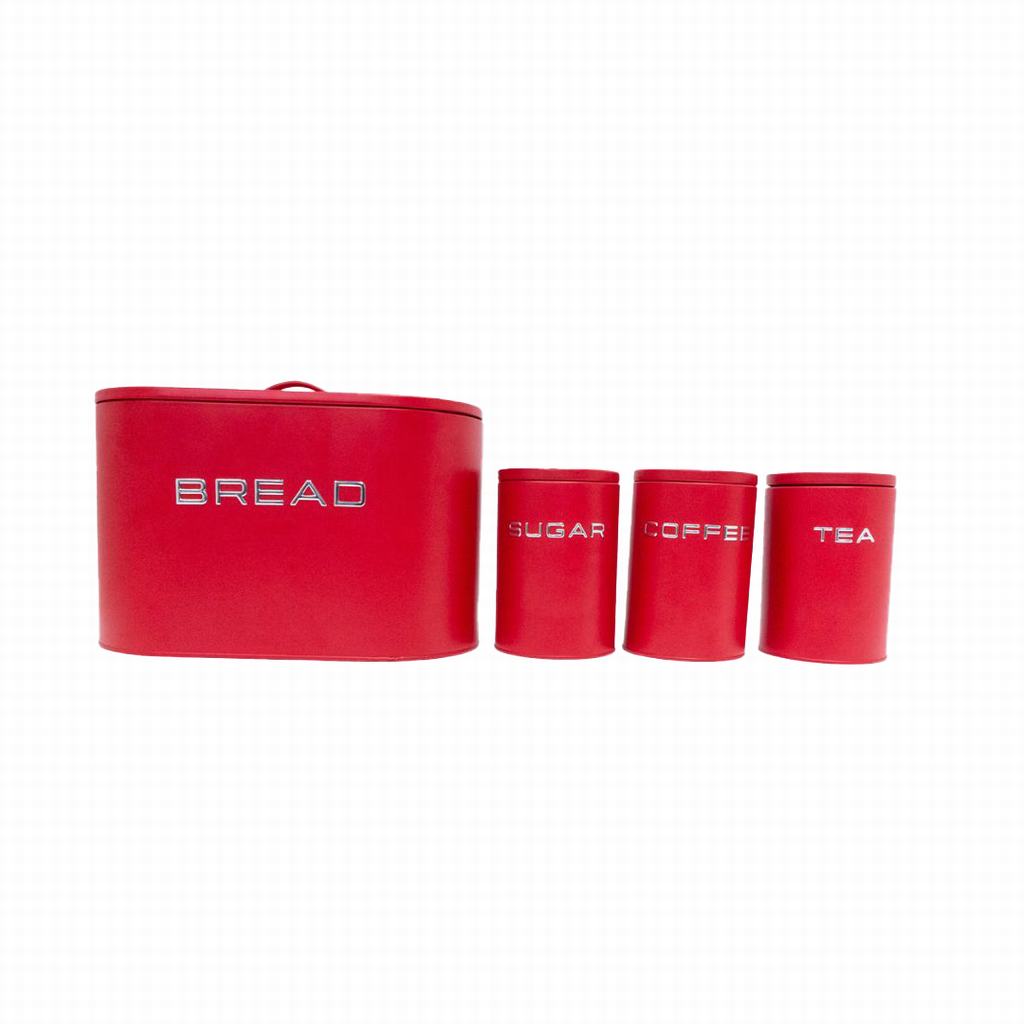 RHA2D1485FR231-2.jpg BREADBIN SET ENZO COLLECTION-RED (149) - Image 1