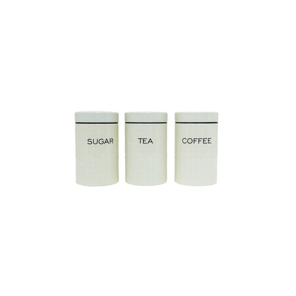 RHA2DC275FCR231.jpg 3PC METALLIC CANISTER SET-CREAM - Image 1