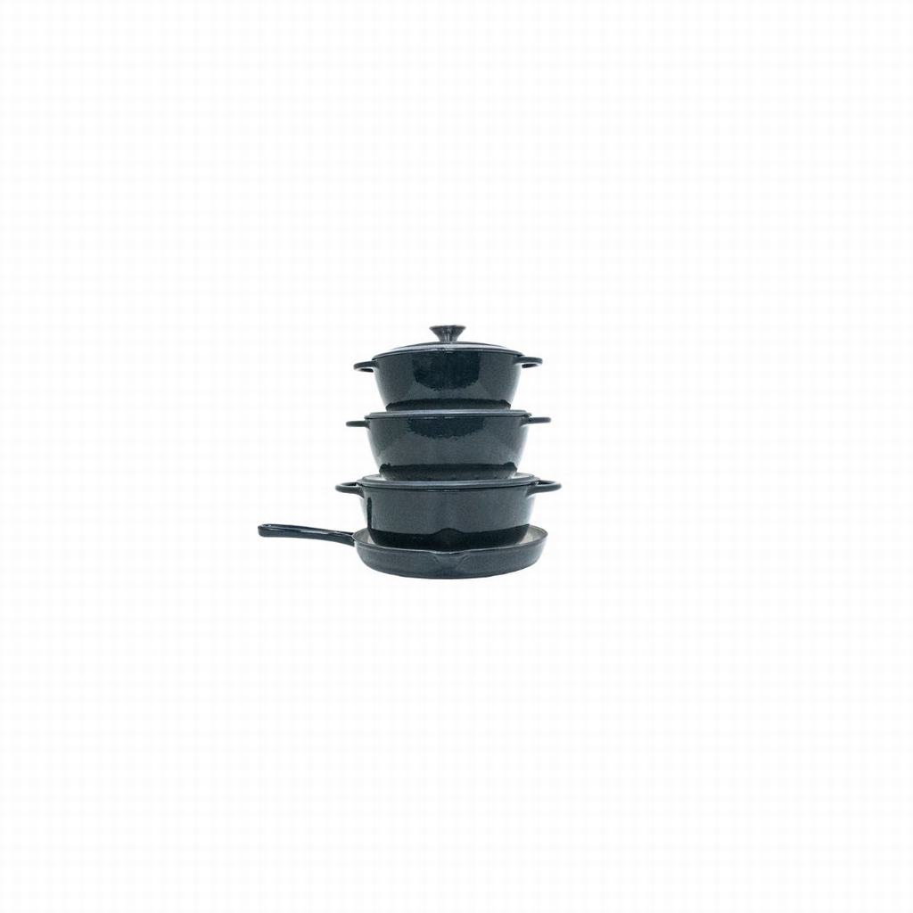 RHA2DCP075FB231-1.jpg 7PC CAST IRON POT SET-BLACK - Image 1