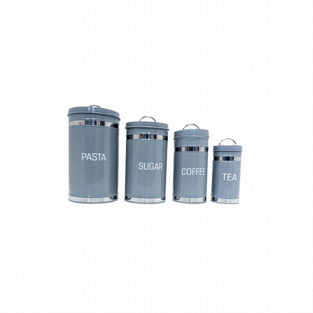RHA2DRHW2785FGR231-1.jpg 4PC FLORENZO CANISTER SET - GREY - Image 1