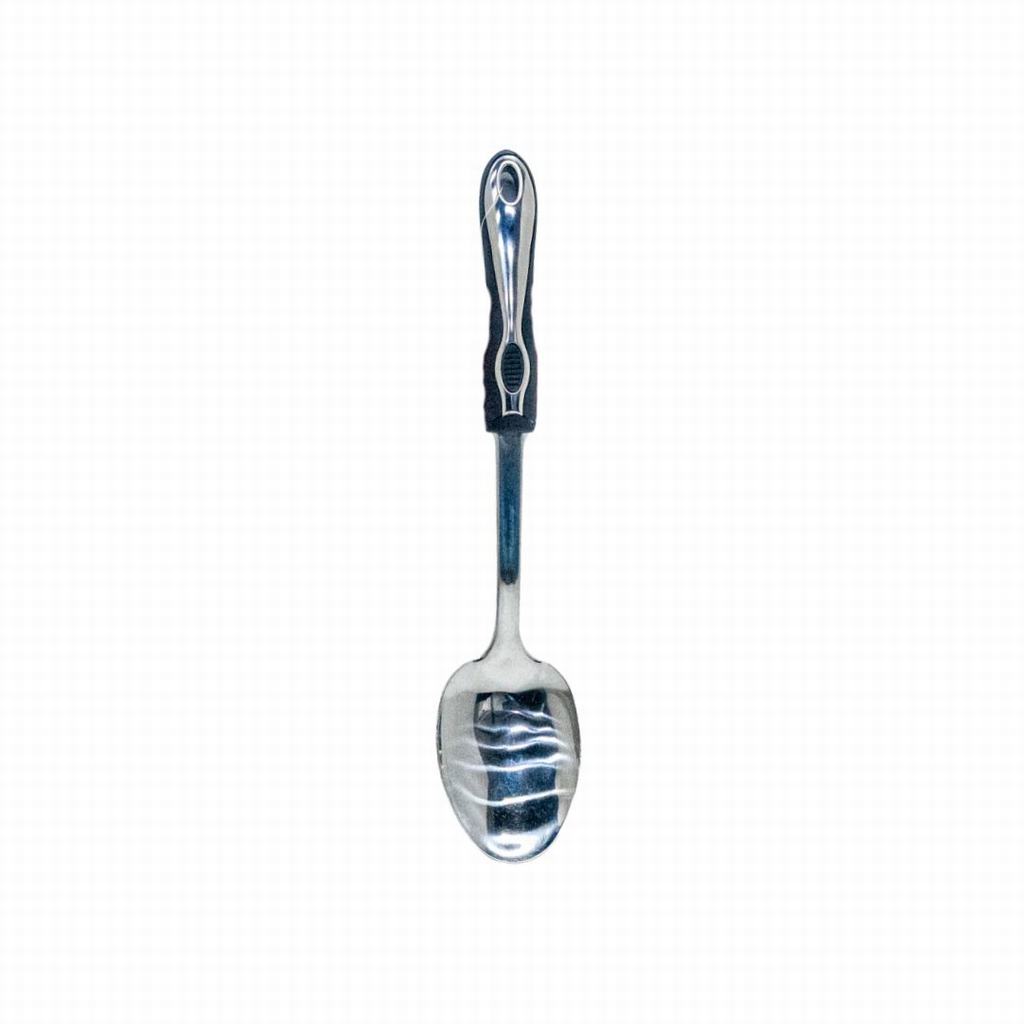 SCA2D1088231.jpg COOKING SPOON WITH SOFT GRIP S/STEEL - Image 1