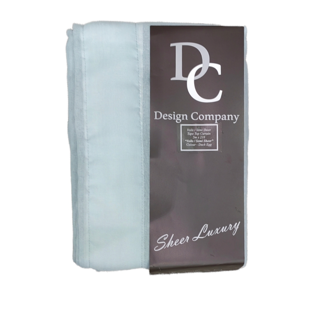 SSVT5FDE.jpg SEMI SHEER VOILE TAPE 5MX218-DUCK EGG - Image 1