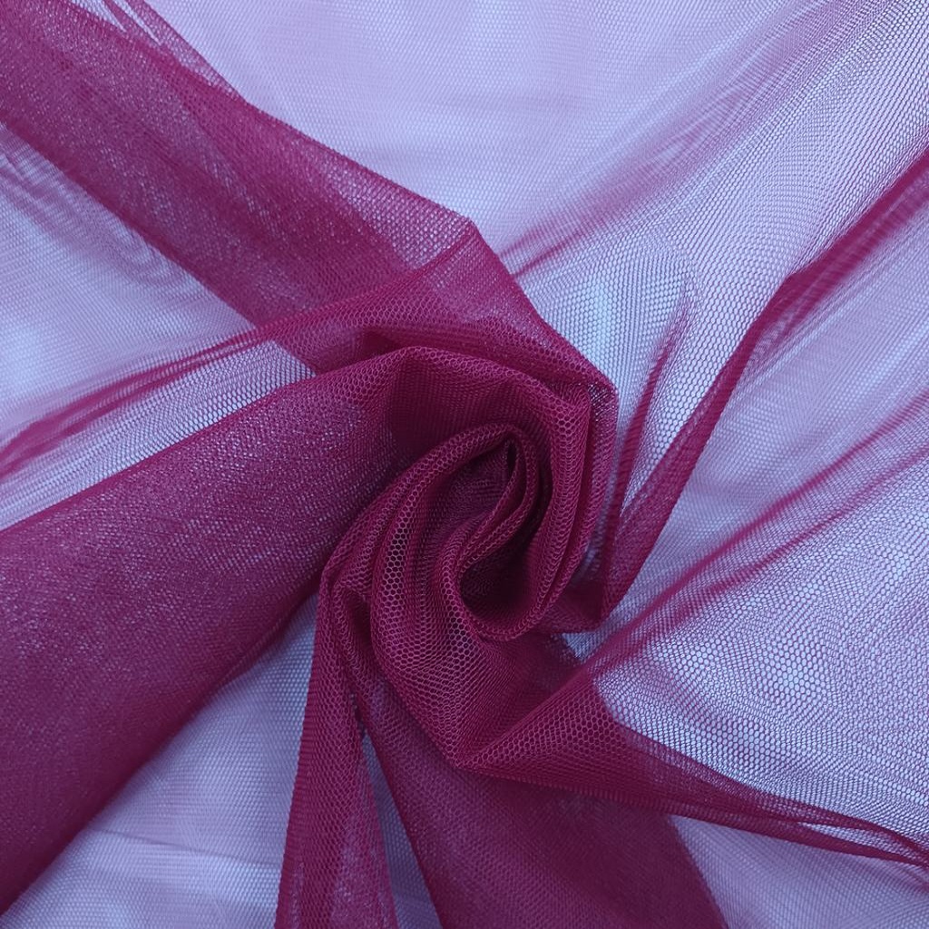 ST35FMAROON231-2.jpg SOFT TULLE (150CM)(MAROON) - Image 1