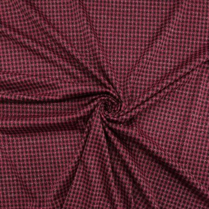 KNITTED CHECK PONTI WITH LUREX