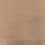 115CM PRINTED POLY COTTON DOTS STONE