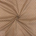 115CM PRINTED POLY COTTON DOTS STONE - Image 2